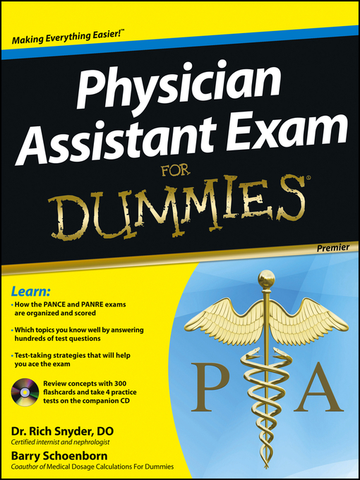 Title details for Physician Assistant Exam For Dummies by Barry Schoenborn - Available